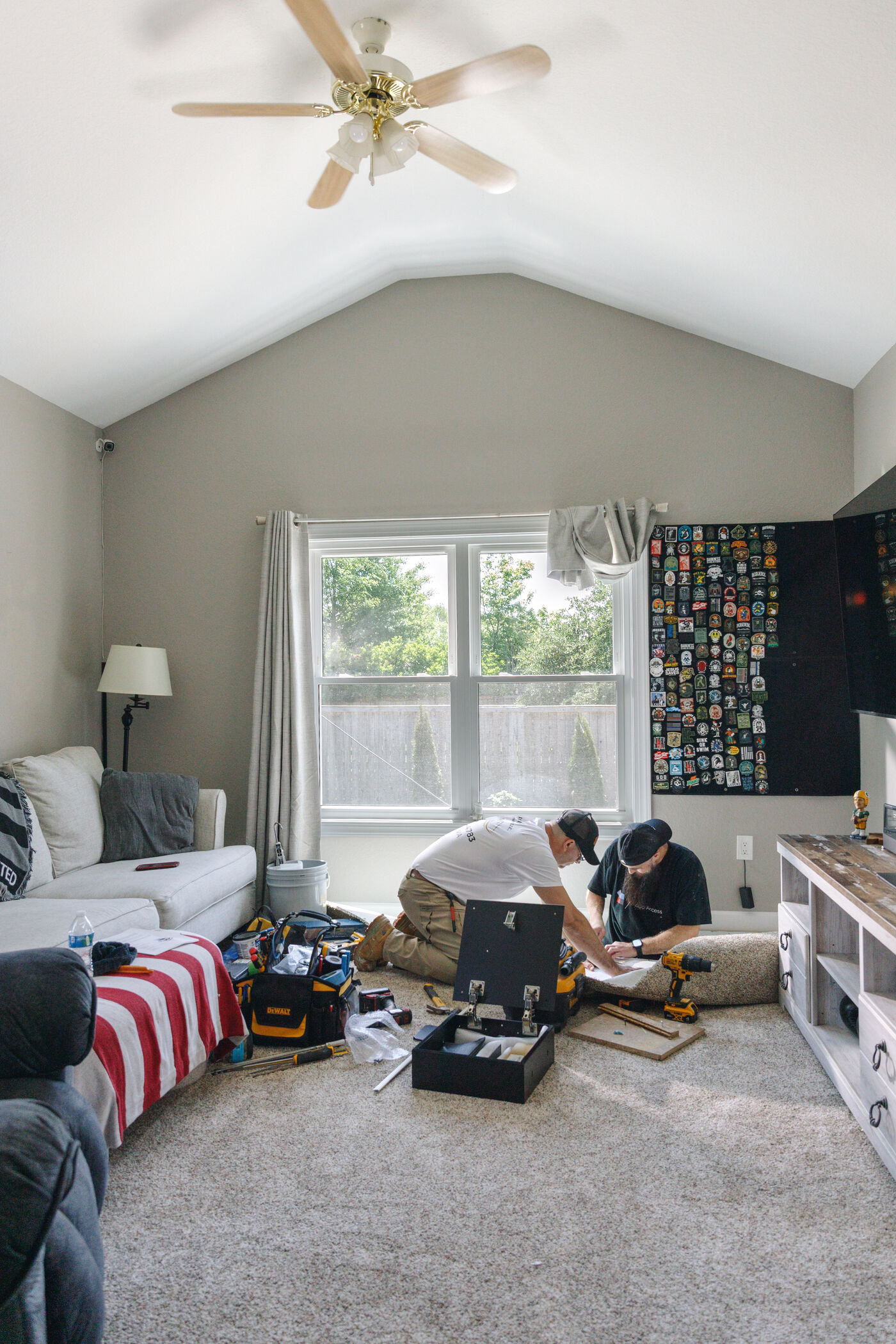 Installation in a living room