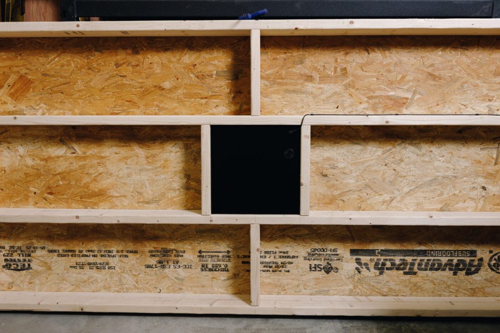 Built into the subfloor